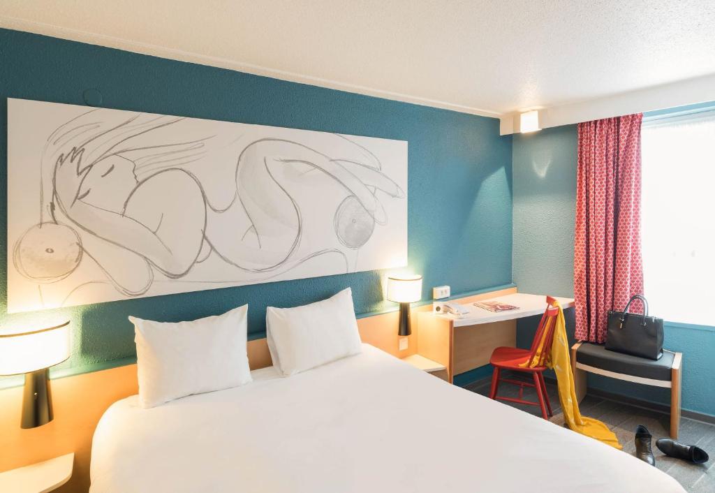 法國蘭斯住宿 B&B HOTEL Reims Centre Erlon 蘭斯中央車站飯店 雙人房 法國旅遊推薦 @AJ的旅行地圖
