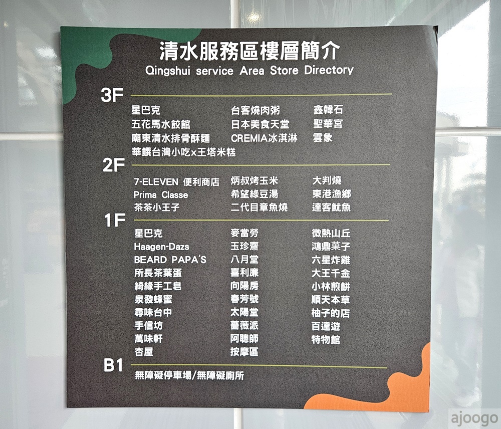 台中景點 清水休息站/清水服務區 全新改裝升級 國道3號休息站