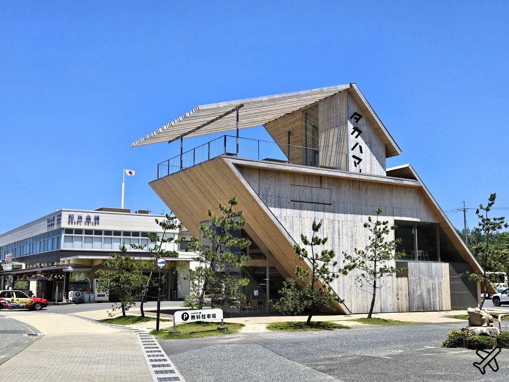 日本旅遊 鳥取景點 鳥取砂丘高濱咖啡廳 Takahama Cafe 隈研吾作品