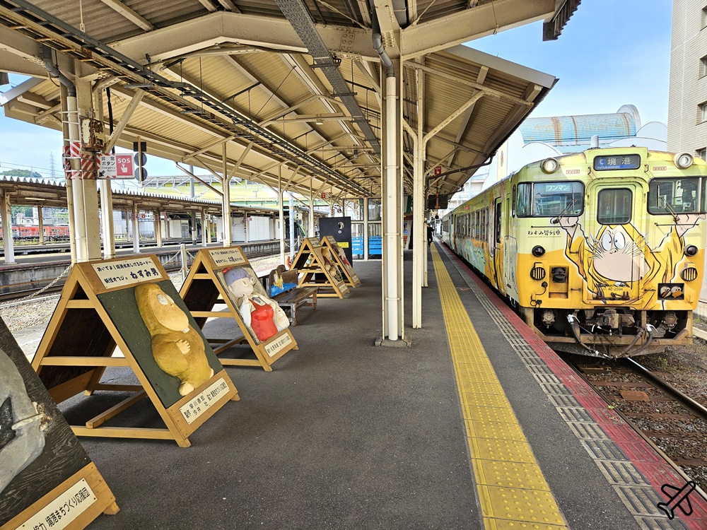 日本鳥取景點 搭鬼太郎列車去境港半日遊 米子站=境港站 JR Pass可用 日本旅遊