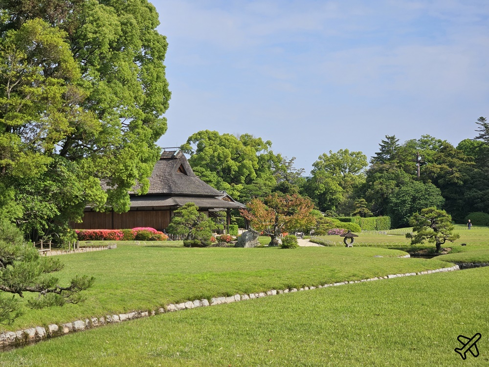 日本岡山後樂園 日本三名園之一 岡山城景觀咖啡廳 日本岡山景點推薦