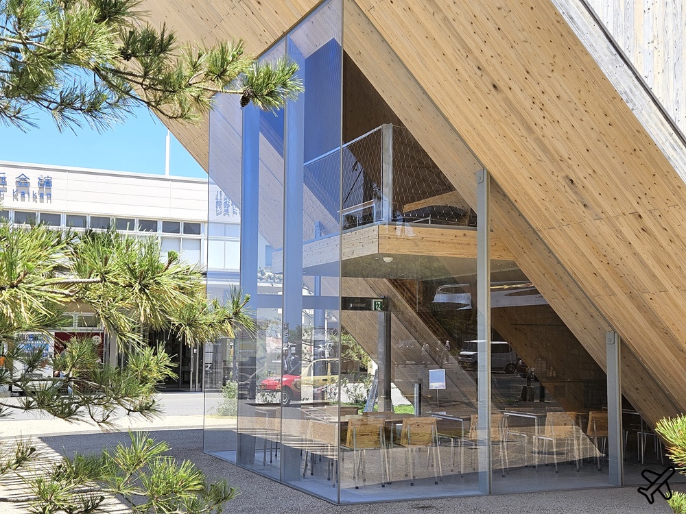 日本旅遊 鳥取景點 鳥取砂丘高濱咖啡廳 Takahama Cafe 隈研吾作品