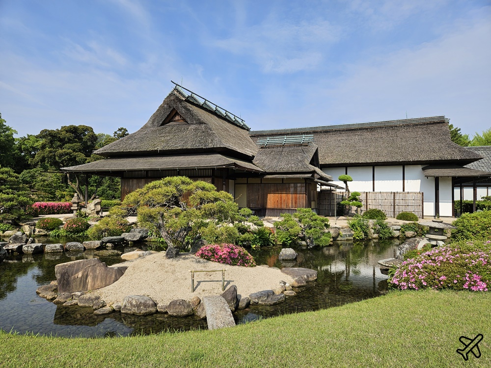 日本岡山後樂園 日本三名園之一 岡山城景觀咖啡廳 日本岡山景點推薦