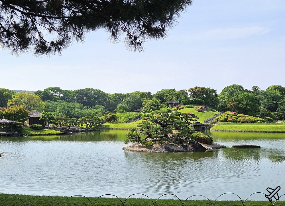 日本岡山後樂園 日本三名園之一 岡山城景觀咖啡廳 日本岡山景點推薦