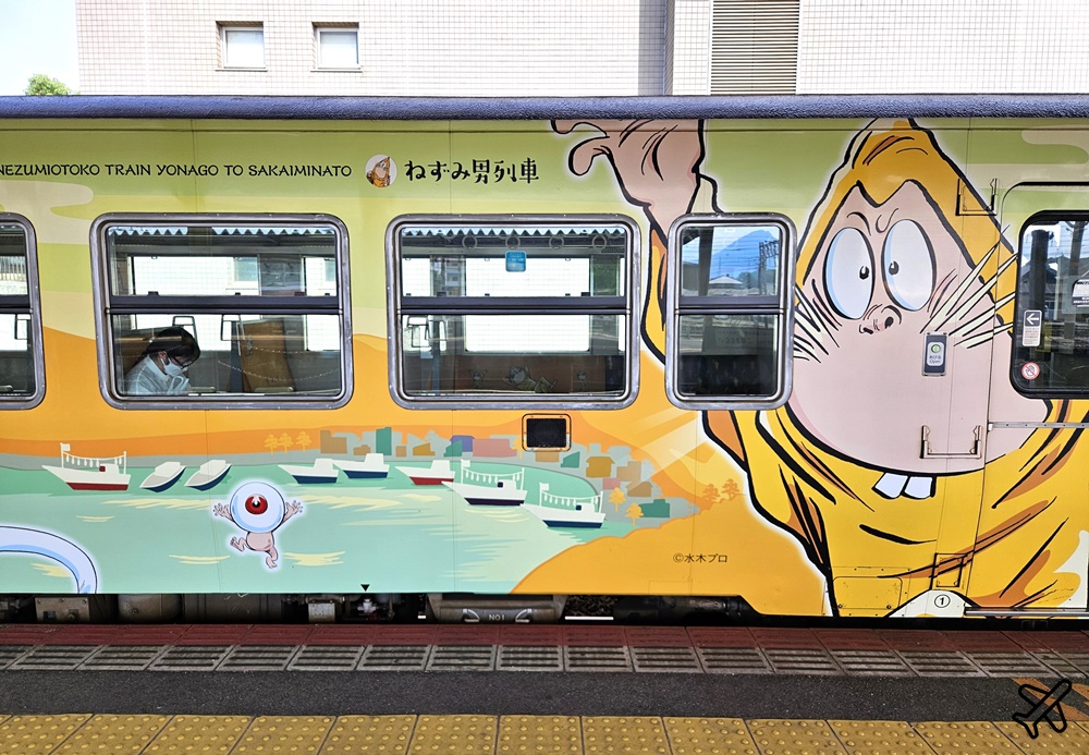 日本鳥取景點 搭鬼太郎列車去境港半日遊 米子站=境港站 JR Pass可用 日本旅遊