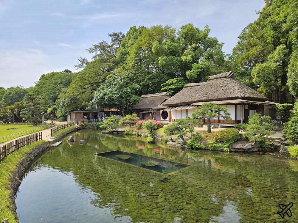 日本岡山後樂園 日本三名園之一 岡山城景觀咖啡廳 日本岡山景點推薦