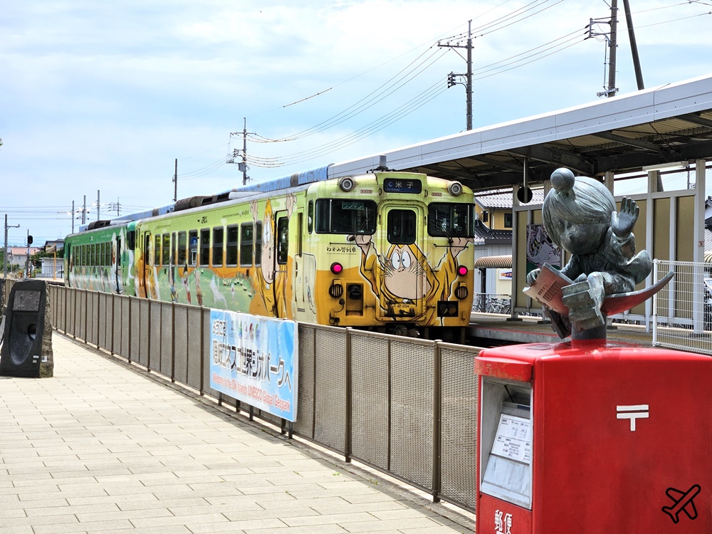 日本鳥取景點 搭鬼太郎列車去境港半日遊 米子站=境港站 JR Pass可用 日本旅遊