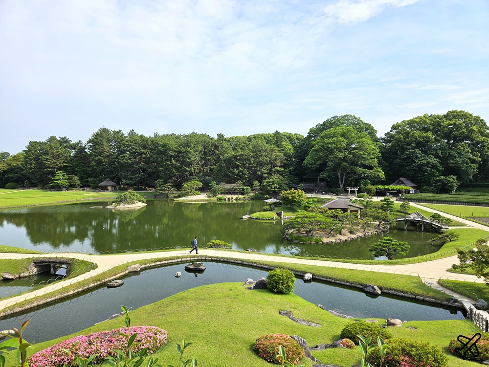 日本岡山後樂園 日本三名園之一 岡山城景觀咖啡廳 日本岡山景點推薦 @AJ的旅行地圖