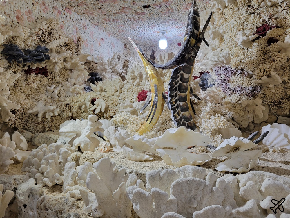 北海岸景點 石門珊瑚貝殼廟 / 富福頂山寺 夢幻貝殼海底世界 北海岸一日遊推薦