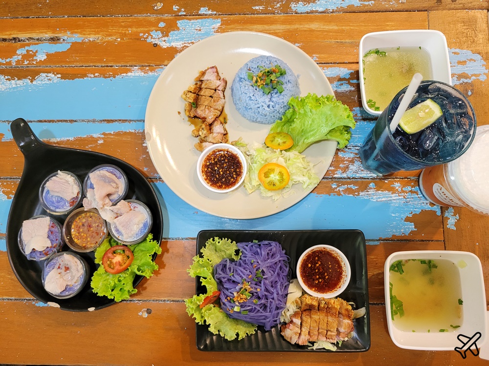 清邁美食 蝶豆花涼麵 Anchan Noodle 清邁自由行推薦