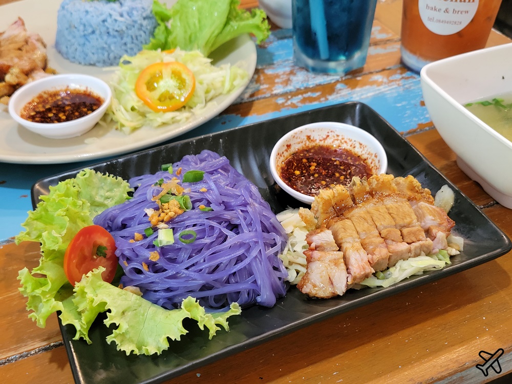 清邁美食 蝶豆花涼麵 Anchan Noodle 清邁自由行推薦