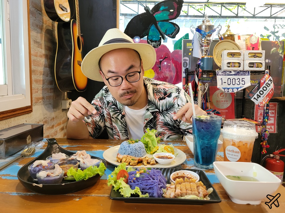 清邁美食 蝶豆花涼麵 Anchan Noodle 清邁自由行推薦