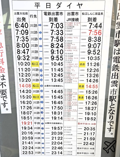 日本島根景點 一畑電車 連接JR出雲市與出雲大社 還可以去松江城喔 島根旅遊推薦