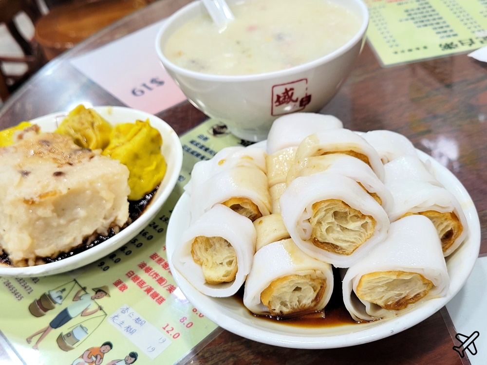 澳門美食 盛記白粥 有好吃的蒸蘿蔔糕、燒賣 澳門旅遊推薦 @AJ的旅行地圖