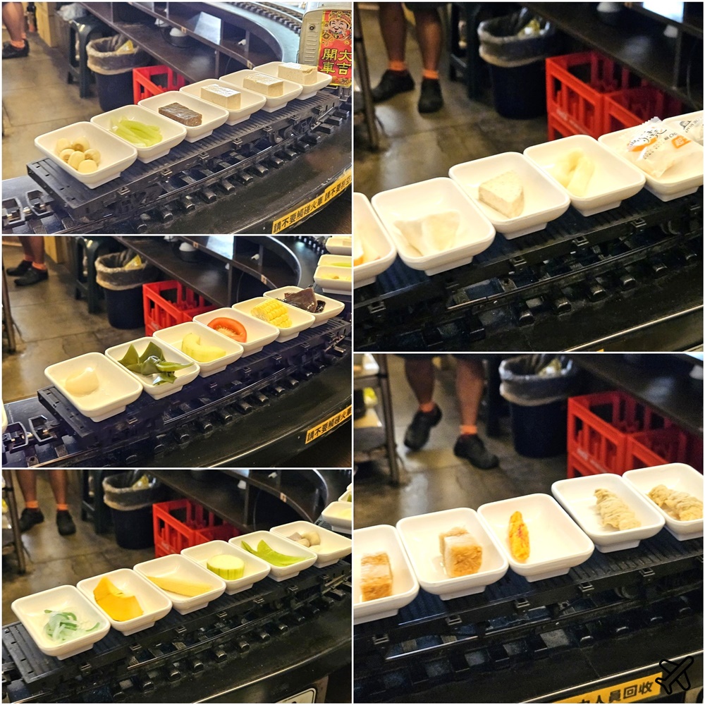 台中美食 本草堂素食迴轉火鍋 台中素食 吃到飽 好玩的送餐小火車