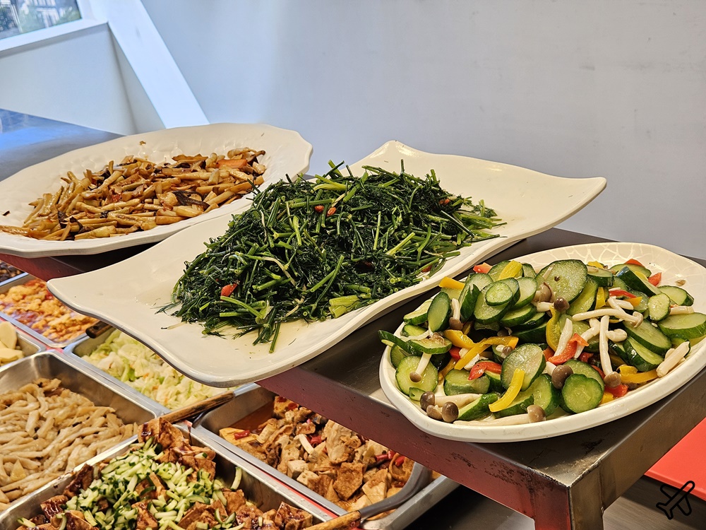 台中美食 台中市政府員工餐廳 素食自助餐 便宜好吃