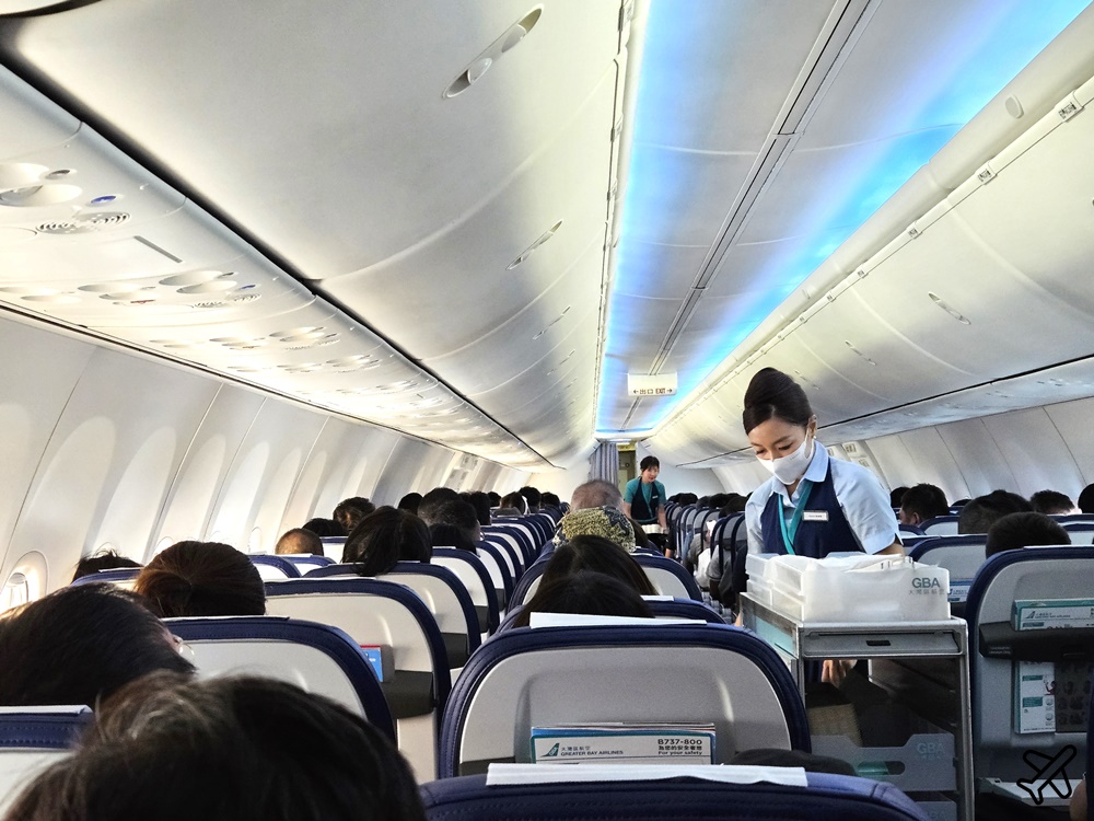 大灣區航空 台北桃園-香港-曼谷 737經濟艙飛機餐 開箱HB703、HB283、HB282、HB704