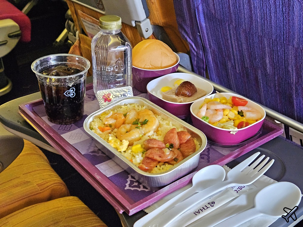 泰國航空 台北桃園TPE-曼谷BKK 經濟艙飛機餐 開箱TG633/TG634