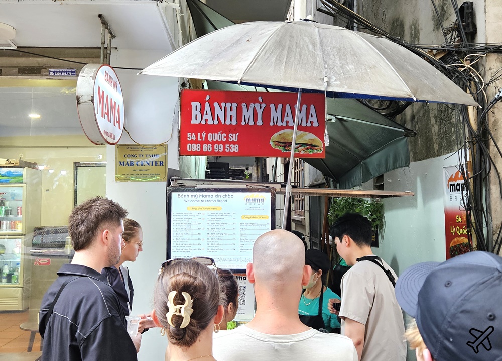 越南旅遊 河內美食 越南法國麵包 Bánh mì Mama 河內大教堂旁的人氣法國麵包店