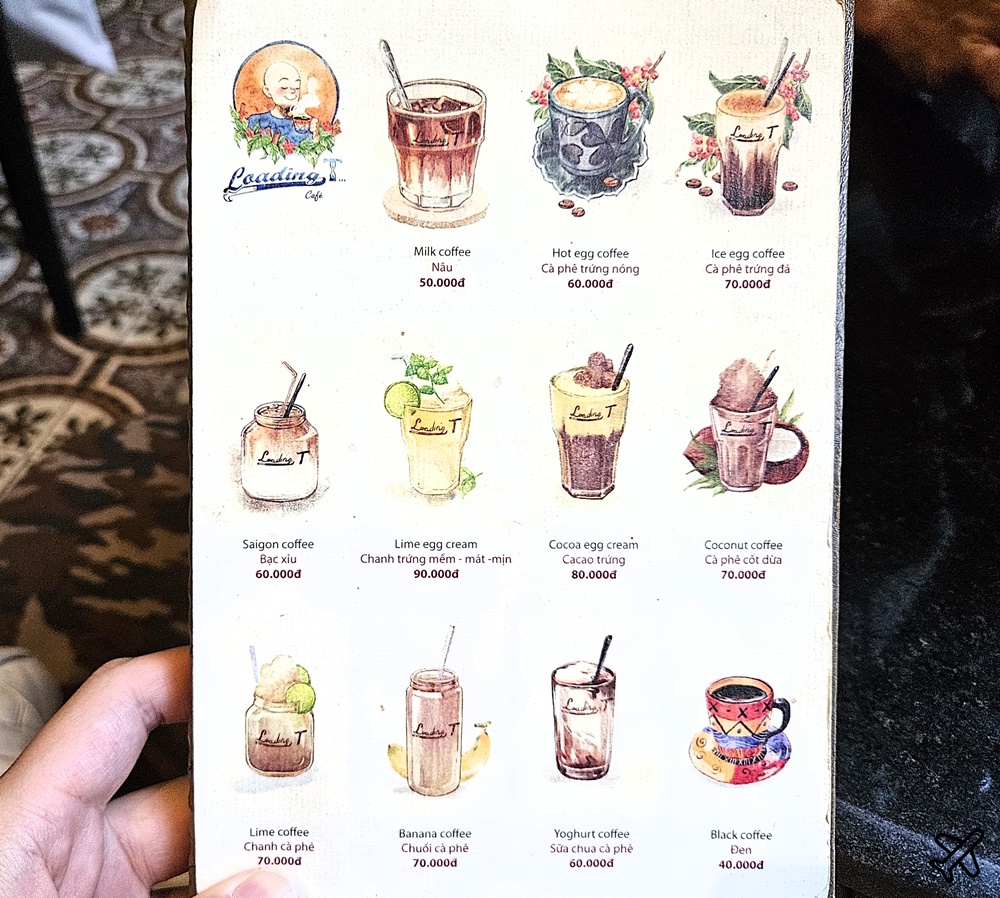 越南旅遊 河內美食 Loading T café 蛋咖啡 特色河內咖啡廳 法式殖民時期別墅 河內自由行