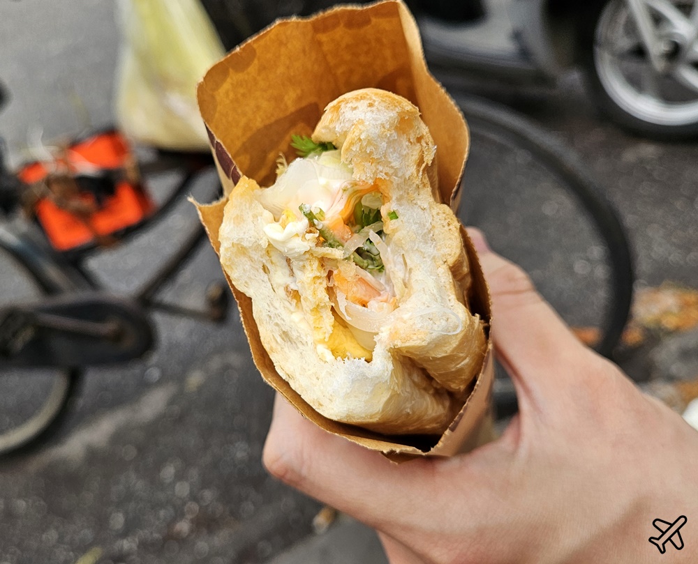 越南旅遊 河內美食 越南法國麵包 Bánh mì Mama 河內大教堂旁的人氣法國麵包店
