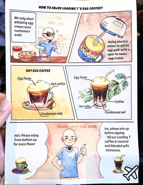 越南旅遊 河內美食 Loading T café 蛋咖啡 特色河內咖啡廳 法式殖民時期別墅 河內自由行