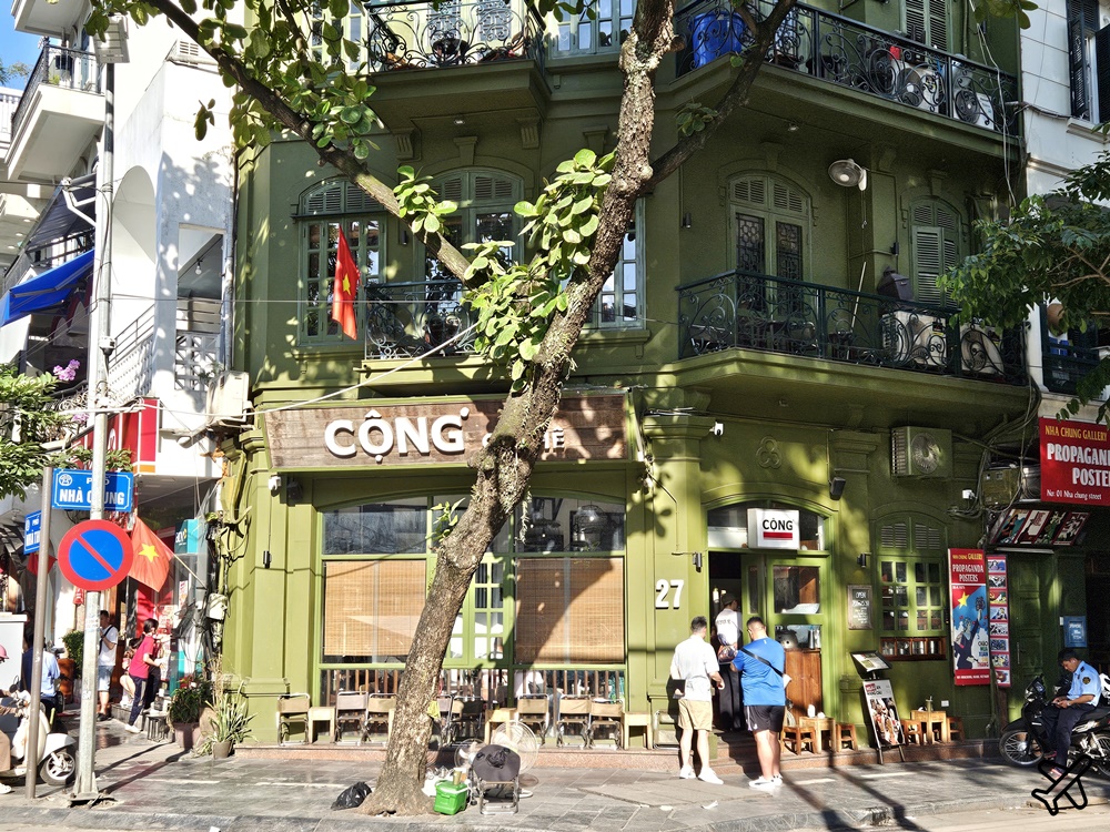 2026越南旅遊 河內美食 共咖啡 Cộng Cà Phê 河內咖啡廳 還劍湖、河內大教堂都有分店 河內自由行