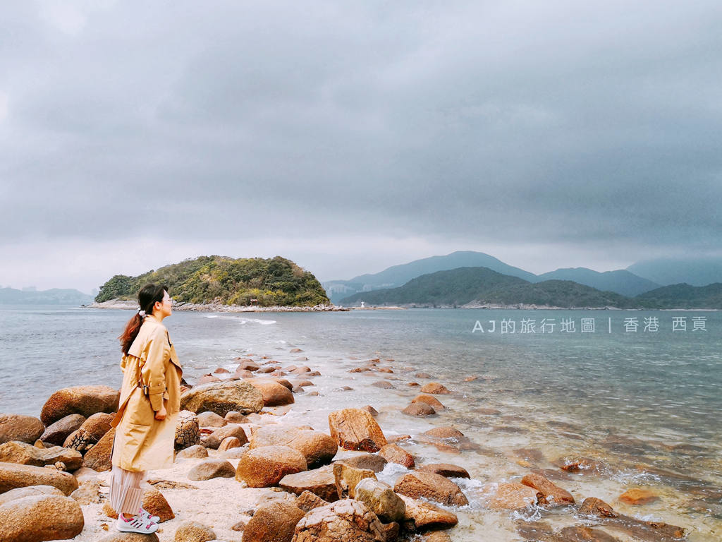 香港景點 西貢古火山海路漫遊 從海上眺望香港地質公園古老火山口遺跡/海蝕洞/海蝕拱 @AJ的旅行地圖