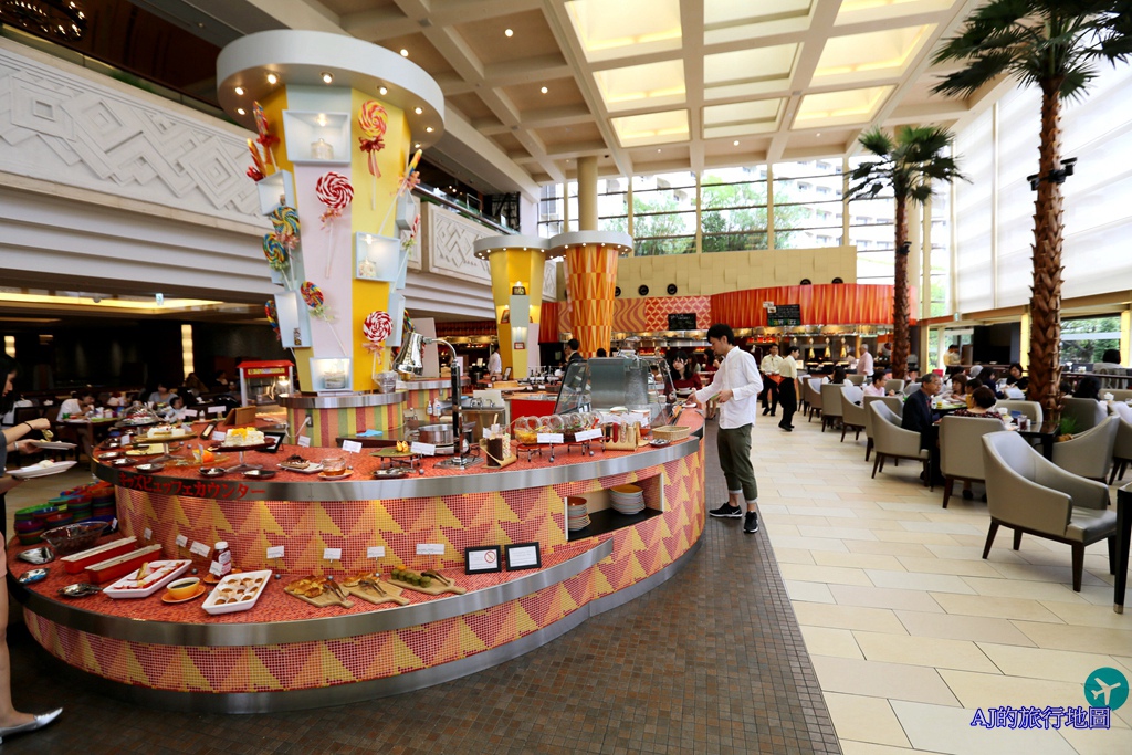 東京迪士尼住宿 東京灣喜來登大飯店 豪華咖啡廳 Grand Caf&eacute; 午餐吃到飽 @AJ的旅行地圖