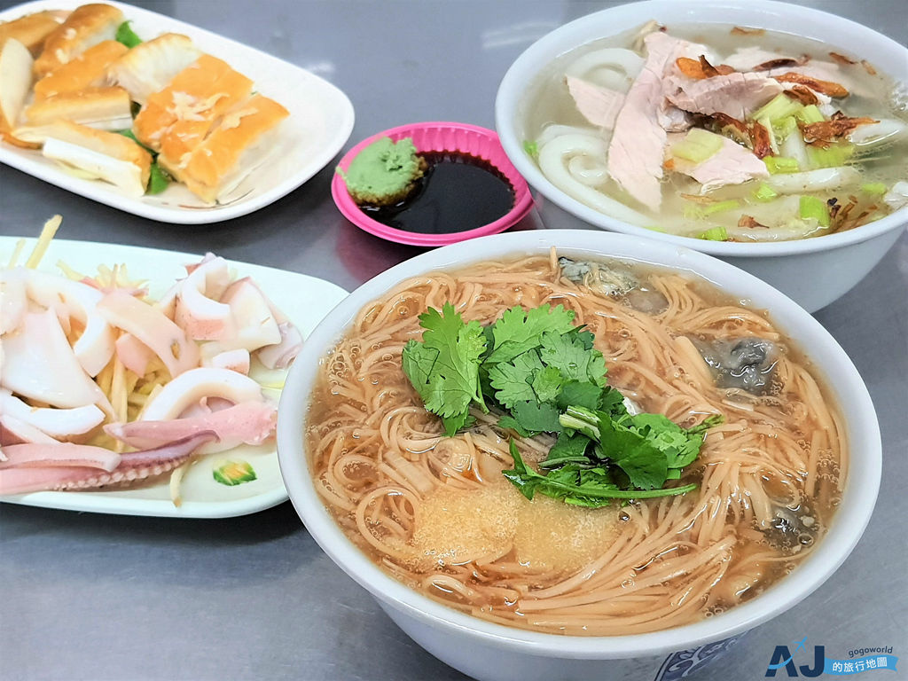 桃園美食 桃園大廟口美濃粄條蚵仔麵線 桃園大廟人氣小吃 @AJ的旅行地圖