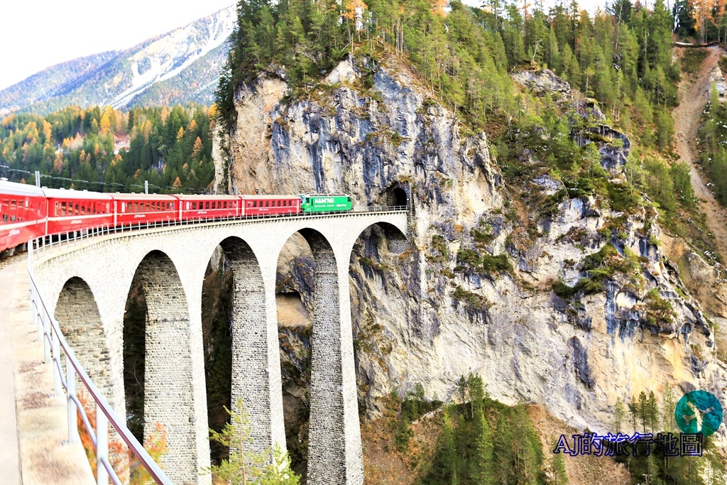 2026瑞士旅遊 伯尼納快車 Bernina Express 世界文化遺產 庫爾Chur-聖莫里茲St. Moritz-提拉諾Tirano @AJ的旅行地圖