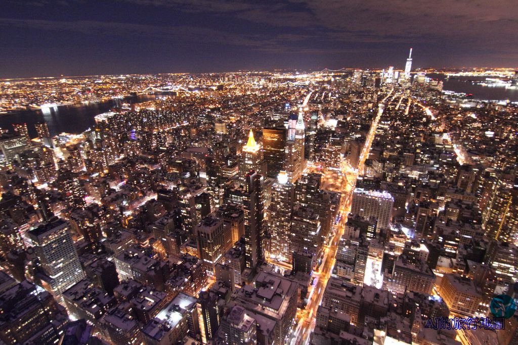 美國紐約景點 洛克斐勒中心TOP OF THE ROCK、帝國大廈觀景台 紐約觀景台推薦 @AJ的旅行地圖