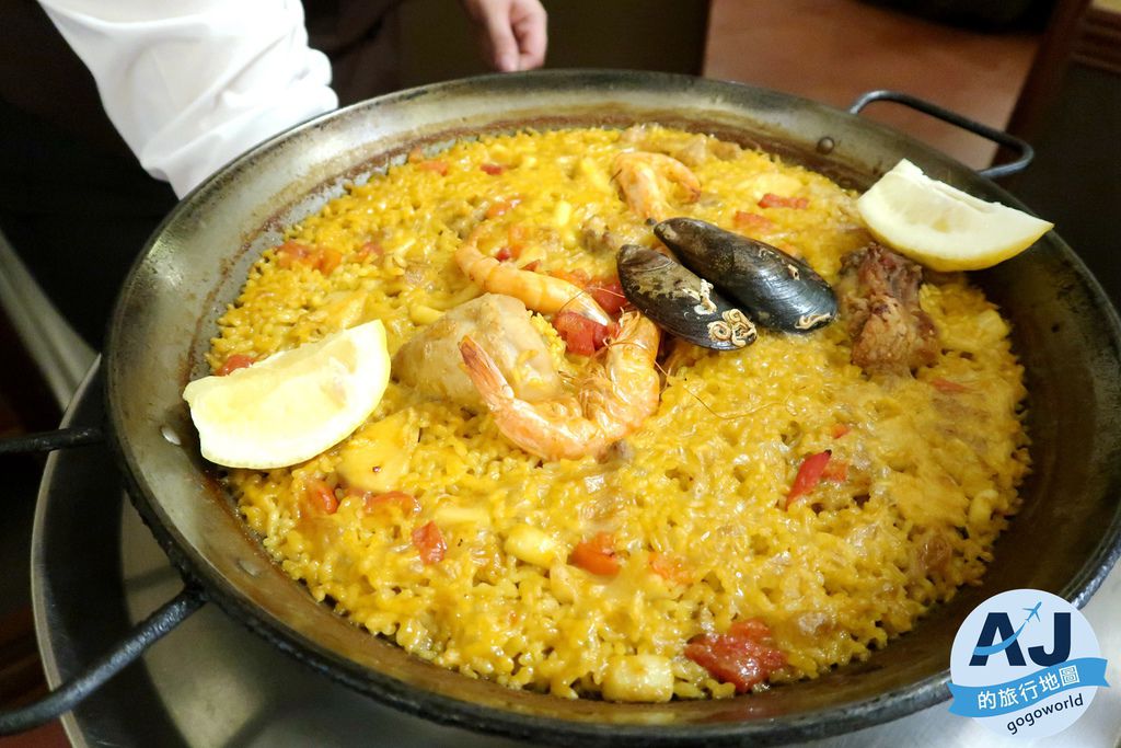 西班牙馬德里美食 La Barraca 金色海鮮燉飯 西班牙旅遊推薦 @AJ的旅行地圖
