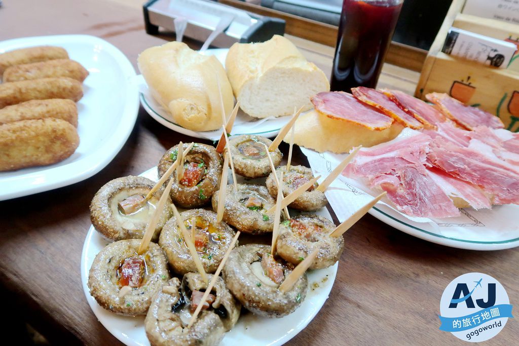 西班牙馬德里美食 蘑菇餐廳 Meson del Champinon 好吃烤蘑菇 西班牙旅遊推薦 @AJ的旅行地圖