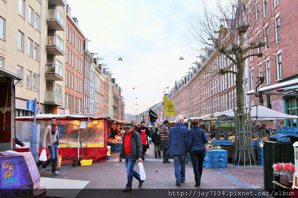 荷蘭旅遊 阿姆斯特丹景點 Albert Cuyp Markt 阿姆斯特丹最大傳統市集 @AJ的旅行地圖