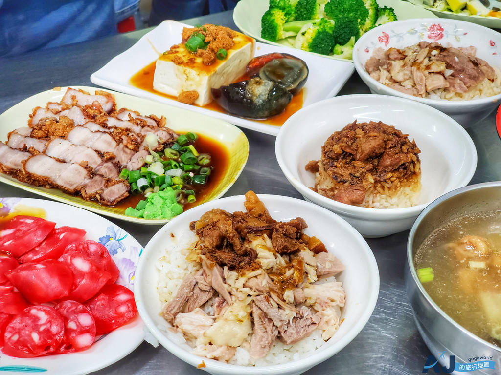 嘉義美食 阿霞(芳敏)火雞肉飯創始店 嘉義文化路夜市雞肉飯 @AJ的旅行地圖