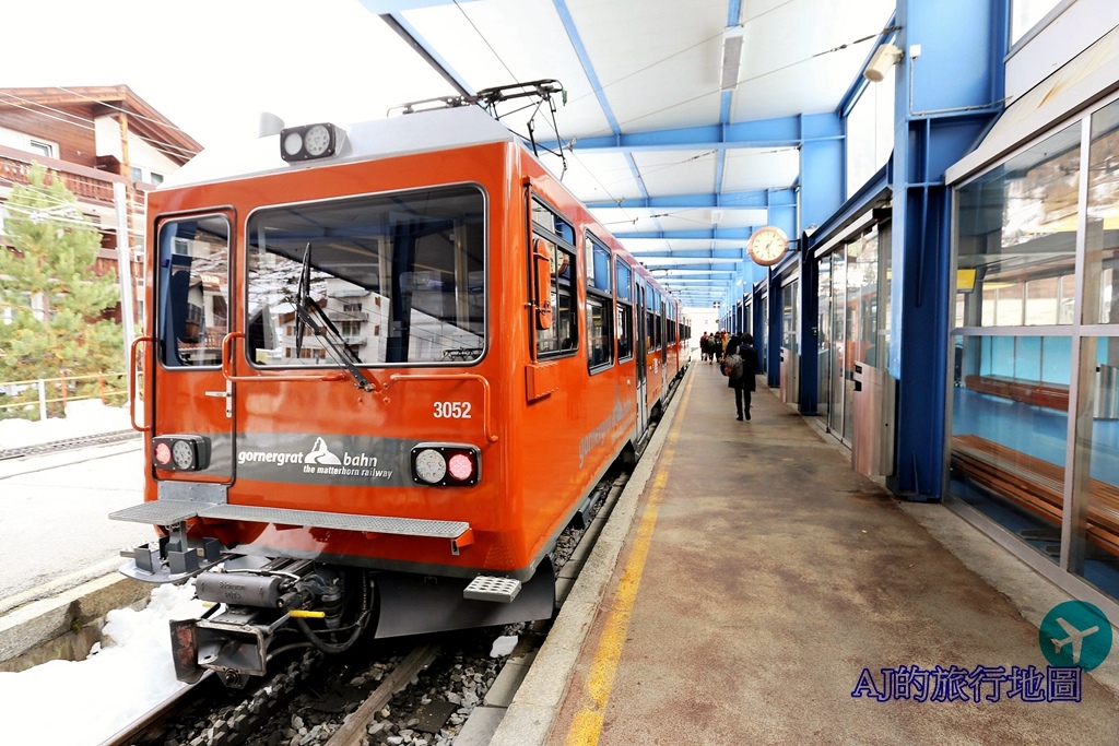 2026瑞士旅遊 策馬特交通 高納葛拉特鐵路 Gornergrat Bahn 瑞士第一條齒軌鐵路 特施-策馬特-高納葛拉特3100飯店 @AJ的旅行地圖
