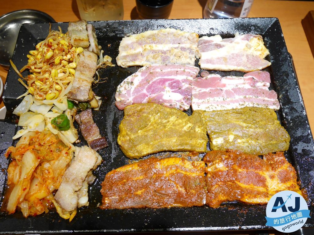 台北美食 娘子韓食市民店 台北韓式料理、燒肉店、烤腸豬腳 八色烤肉套餐好吃 @AJ的旅行地圖